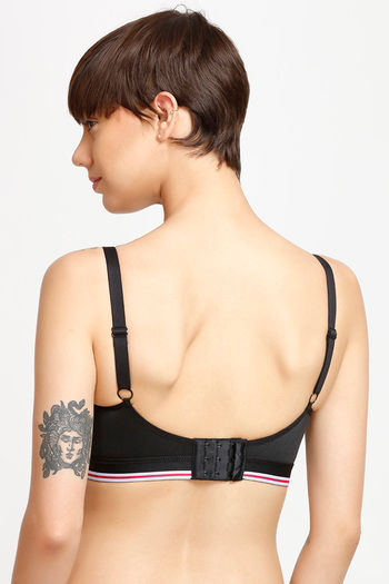 Buy Enamor Padded Medium Impact Sports Bra Pink N Black at Rs.1299 online Activewear online